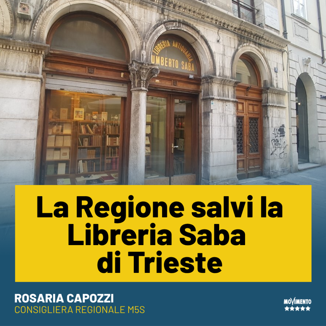 La Regione salvi la Libreria Saba di Trieste